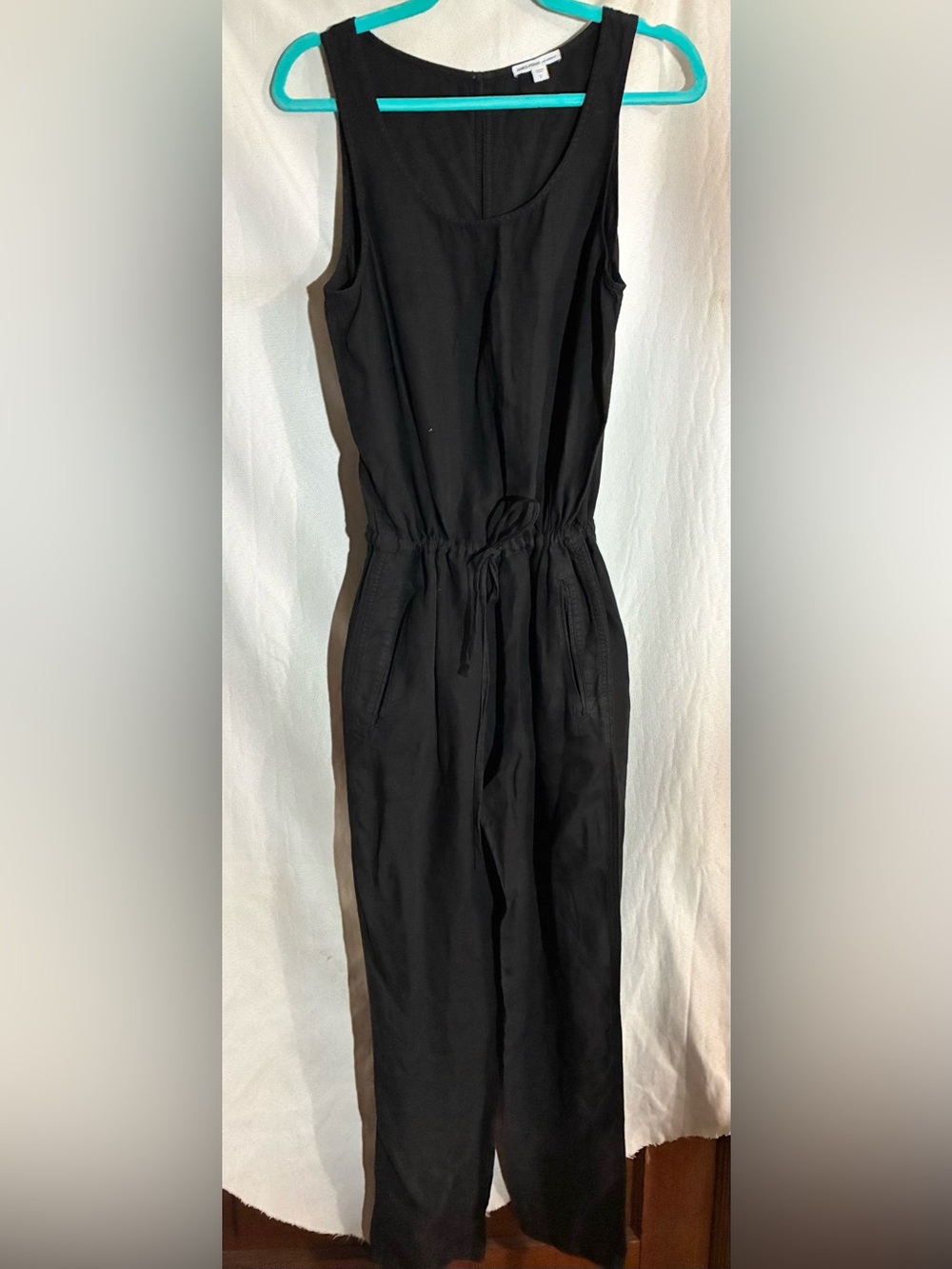 James Perse Linen Blend Jumpsuit Sz 2 -Med One Piece Romper Minimalist